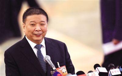 國(guó)土資源部部長(zhǎng)姜大明。新華社記者