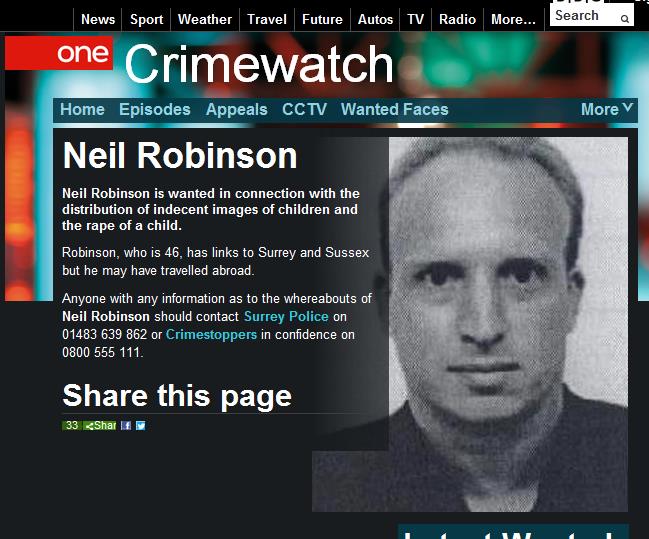 據(jù)英國廣播公司（BBC）網(wǎng)站消息，英國警方正在通緝一名涉嫌傳播淫穢兒童照片和性侵兒童的逃犯，有跡象顯示，他有可能潛伏在中國北京的國際學校當老師。