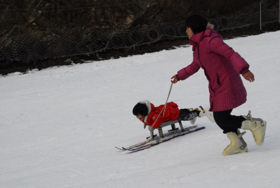 甘山滑雪場(chǎng)“雪戰(zhàn)”首場(chǎng)告捷　引爆冬游三門(mén)峽熱潮