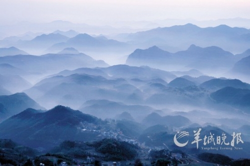 天臺山風光如畫。