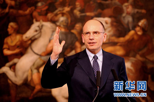 2月13日，意大利政府總理恩里科·萊塔宣布辭職。