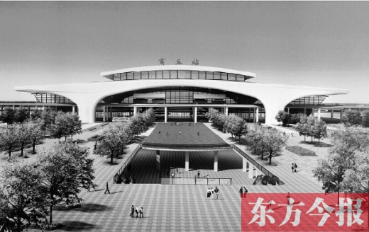 商合杭高鐵商丘站效果圖，暢想一下未來(lái)的俏模樣吧 資料圖片