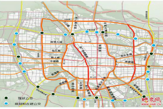 兩環(huán)十七放射景觀廊道建設(shè)。