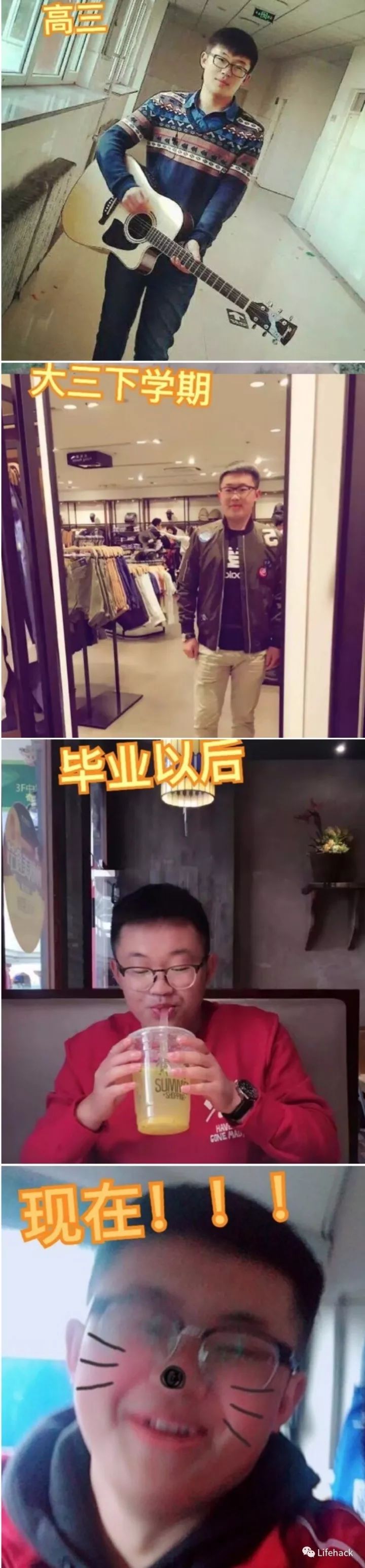 長(zhǎng)胖20斤，臉型怎么變？這些例子看完扎心了！