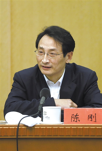 昨日，北京市人大代表、北京市副市長陳剛參與豐臺團(tuán)小組討論。 新京報記者 浦峰 攝