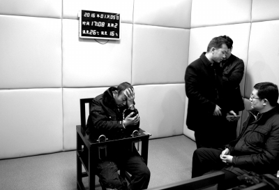 1月5日，犯罪嫌疑人馬永平在接受審訊。
