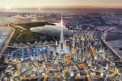 迪拜計劃修建的觀光塔示意圖。