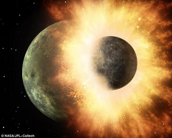 資料圖片：科學家說，45億年前跟忒伊亞行星的一場相撞，把水資源帶到了地球。