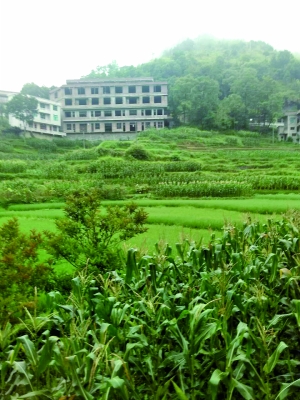 湖南新邵縣迎光鄉(xiāng)上沙溪村支書彭承雙家新蓋的房子。