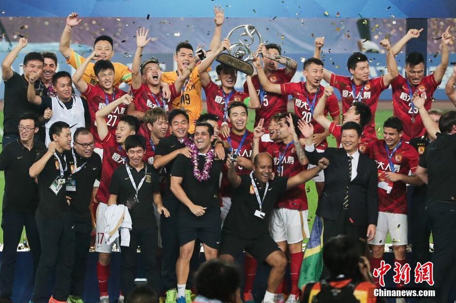 恒大隊主場1球獲勝，三年內(nèi)第二次獲得亞冠冠軍。
