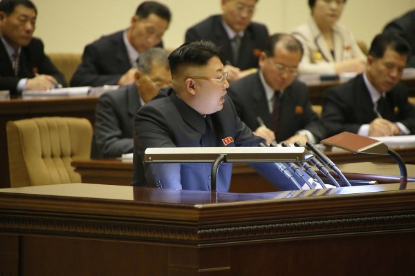 金正恩出席朝鮮勞動(dòng)黨第8次思想工作者大會(huì)。