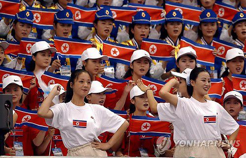 資料圖：朝鮮拉拉隊(duì)員