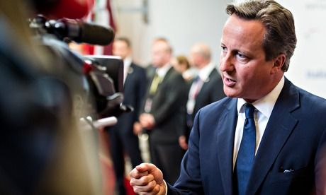 　資料圖：英國首相卡梅倫。