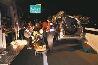 嘉義縣八十二號(hào)快速道路發(fā)生死亡車禍，造成二死一重傷慘劇。