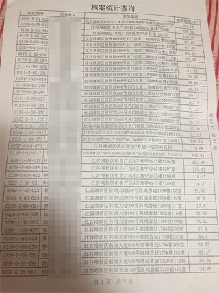 南昌中級人民法院一法官證實，他從南昌市房管局調(diào)出徐林保及其家人名下的部分房產(chǎn)信息表。